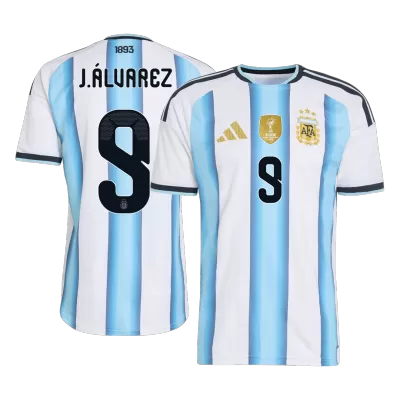 Argentina J.ÁLVAREZ #9 Home Player Version Soccer Jersey World Cup 2026 - bestsoccerstore