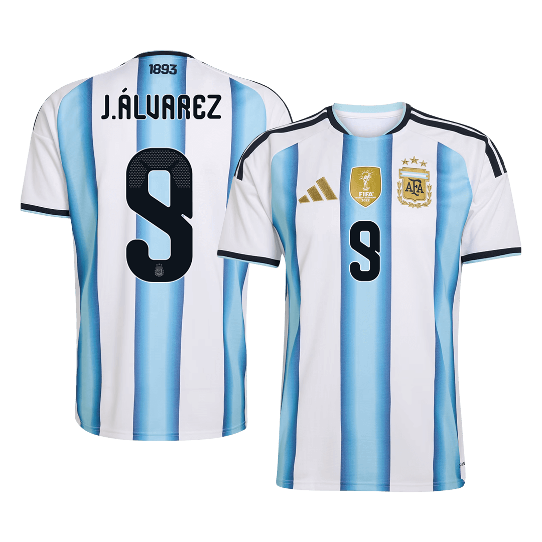 J.ÁLVAREZ #9 Argentina Soccer Jersey Home Shirt World Cup 2026 - bestsoccerstore