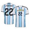 L.MARTÍNEZ #22 Argentina Soccer Jersey Home Shirt World Cup 2026 - bestsoccerstore