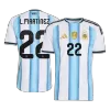 Argentina L.MARTÍNEZ #22 Home Player Version Soccer Jersey World Cup 2026 - bestsoccerstore
