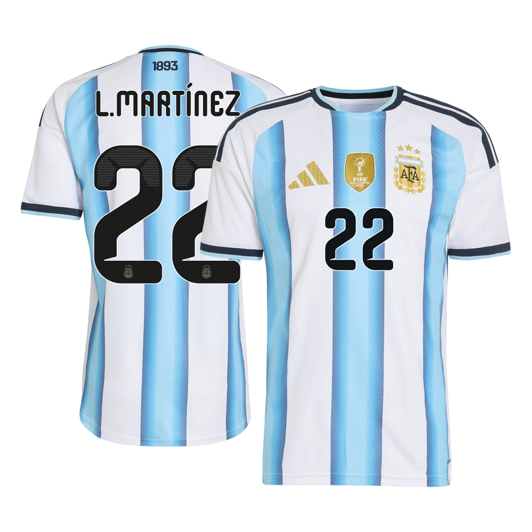 Argentina L.MARTÍNEZ #22 Home Player Version Soccer Jersey World Cup 2026 - bestsoccerstore