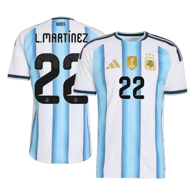 Argentina L.MARTÍNEZ #22 Home Player Version Soccer Jersey World Cup 2026 - bestsoccerstore