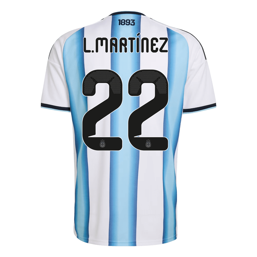 L.MARTÍNEZ #22 Argentina Soccer Jersey Home Shirt World Cup 2026