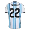 L.MARTÍNEZ #22 Argentina Soccer Jersey Home Shirt World Cup 2026 - bestsoccerstore