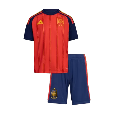 Kids Spain Home Custom Soccer Kits World Cup 2026 - bestsoccerstore