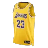 James #23 Los Angeles Lakers Gold Swingman NBA Jersey - Icon Edition - bestsoccerstore