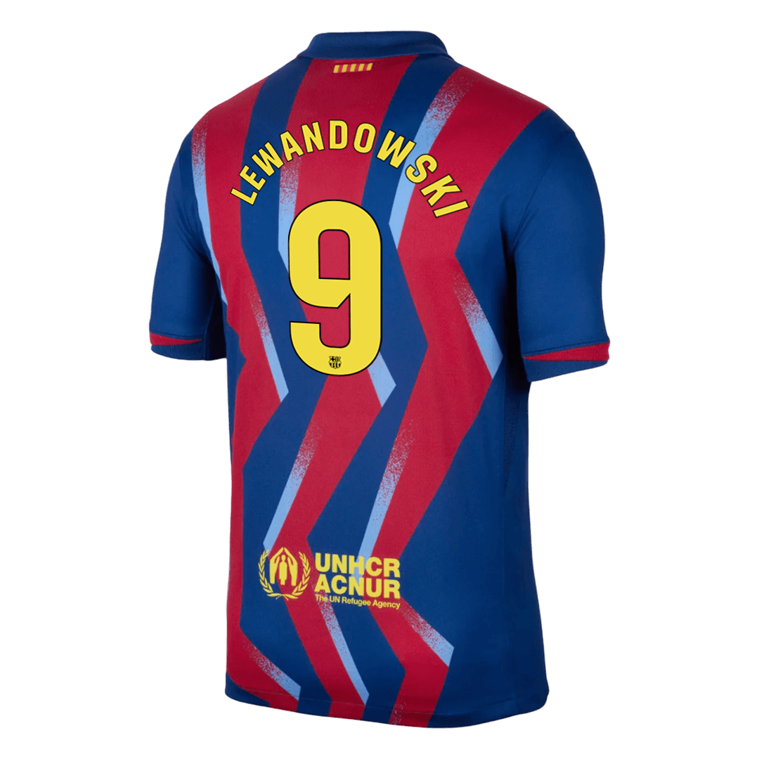 Barcelona LEWANDOWSKI #9 Soccer Jersey Fourth Away Shirt 2025/26 - bestsoccerstore