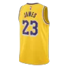 James #23 Los Angeles Lakers Gold Swingman NBA Jersey - Icon Edition - bestsoccerstore