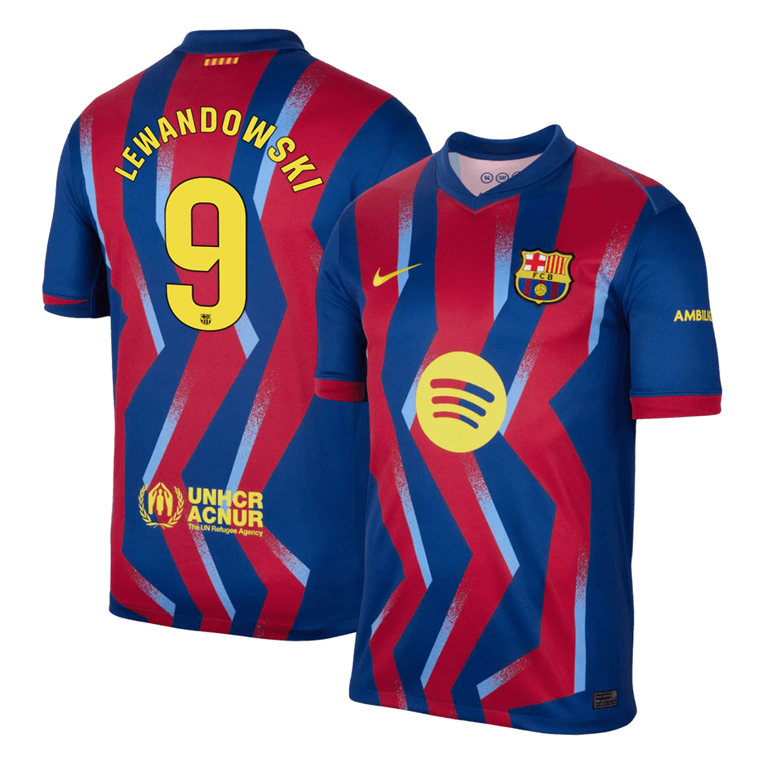 Barcelona LEWANDOWSKI #9 Soccer Jersey Fourth Away Shirt 2025/26 - bestsoccerstore