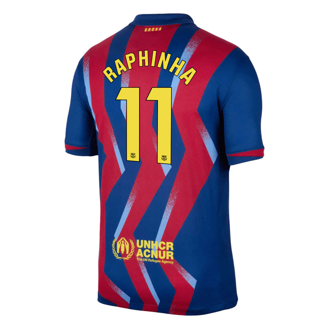 Barcelona RAPHINHA #11 Soccer Jersey Fourth Away Shirt 2025/26