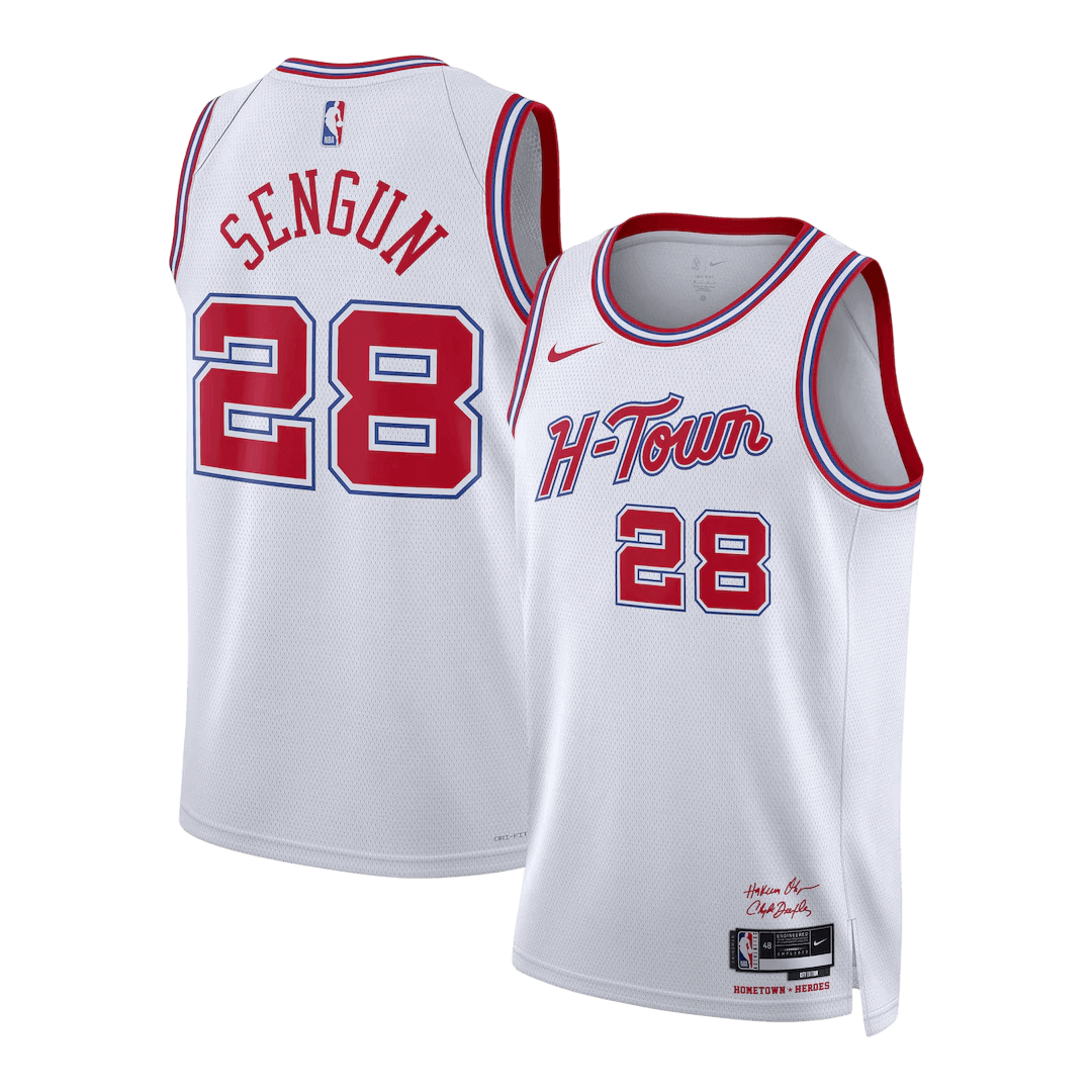 Şengün #28 Houston Rockets 2025/26 White Swingman NBA Jersey - City Edition - bestsoccerstore