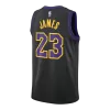 James #23 Los Angeles Lakers 2025/26 Black Swingman NBA Jersey - City Edition - bestsoccerstore