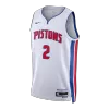 Cunningham #2 Detroit Pistons White Swingman NBA Jersey - Association Edition - bestsoccerstore