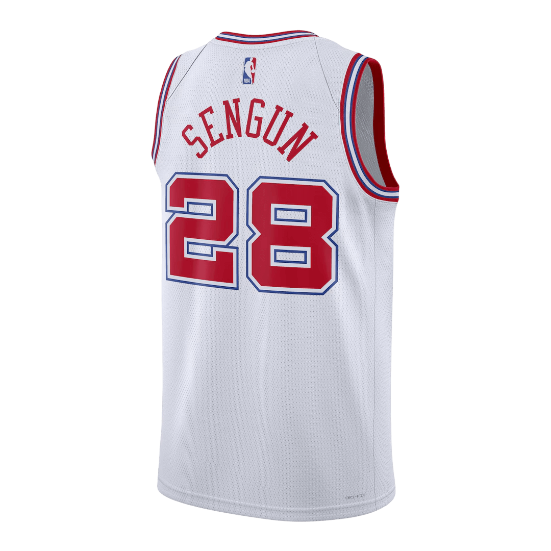 Şengün #28 Houston Rockets 2025/26 White Swingman NBA Jersey - City Edition - bestsoccerstore