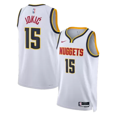Jokić #15 Denver Nuggets White Swingman NBA Jersey - Association Edition - bestsoccerstore