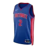 Cunningham #2 Detroit Pistons Blue Swingman NBA Jersey - Icon Edition - bestsoccerstore