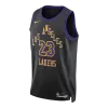 James #23 Los Angeles Lakers 2025/26 Black Swingman NBA Jersey - City Edition - bestsoccerstore