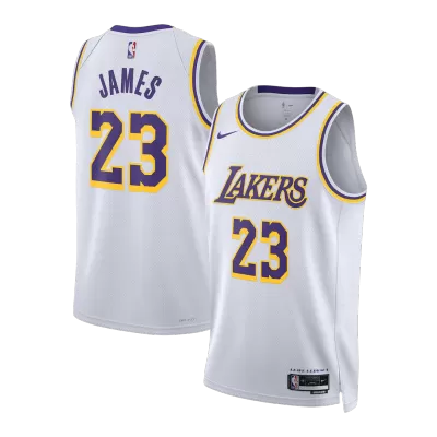 James #23 Los Angeles Lakers White Swingman NBA Jersey - Association Edition - bestsoccerstore