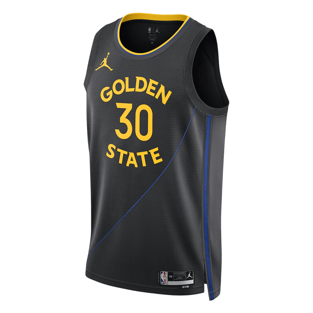 [Free]Curry #30 Golden State Warriors Black Swingman NBA Jersey - Statement Edition - bestsoccerstore