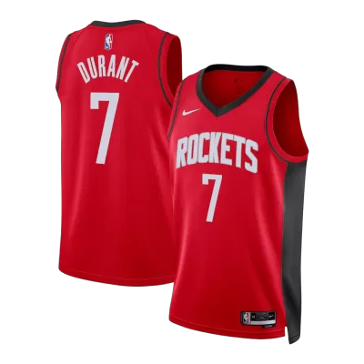 Durant #7 Houston Rockets Red Swingman NBA Jersey - Icon Edition - bestsoccerstore