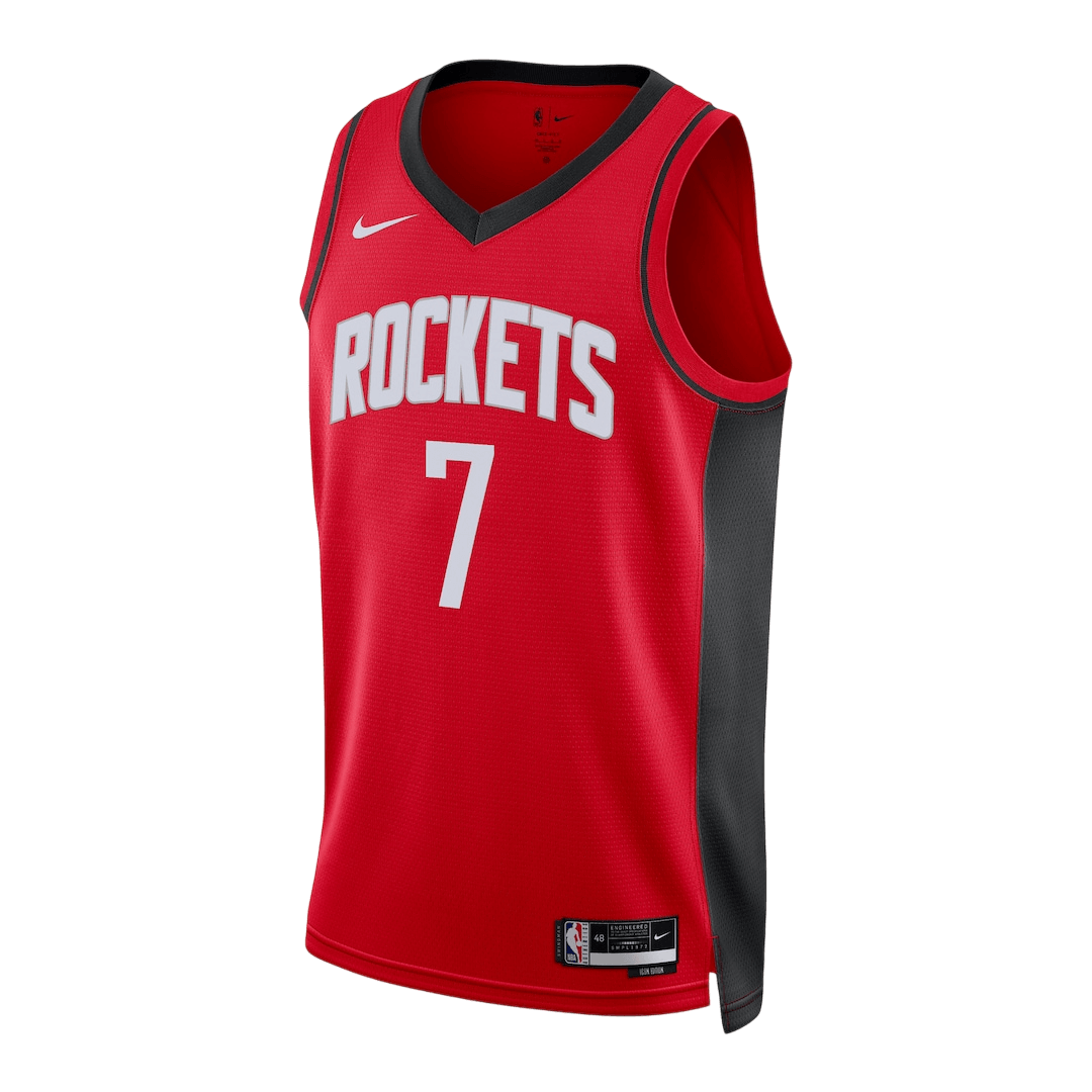 Durant #7 Houston Rockets Red Swingman NBA Jersey - Icon Edition - bestsoccerstore