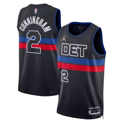 Cunningham #2 Detroit Pistons Black Swingman NBA Jersey - Statement Edition - bestsoccerstore