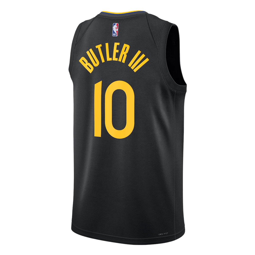 Butler #10 Golden State Warriors Black Swingman NBA Jersey - Statement Edition - bestsoccerstore