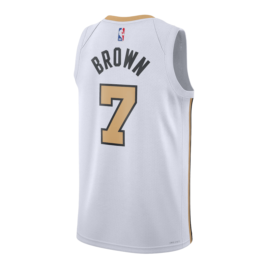 Brown #7 Boston Celtics 2025/26 White Swingman NBA Jersey - City Edition - bestsoccerstore