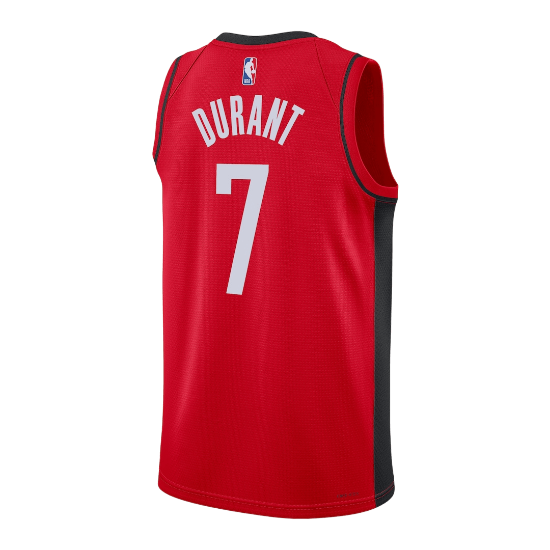 Durant #7 Houston Rockets Red Swingman NBA Jersey - Icon Edition - bestsoccerstore