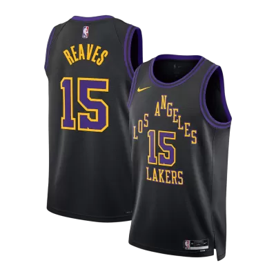 Reaves #15 Los Angeles Lakers 2025/26 Black Swingman NBA Jersey - City Edition - bestsoccerstore