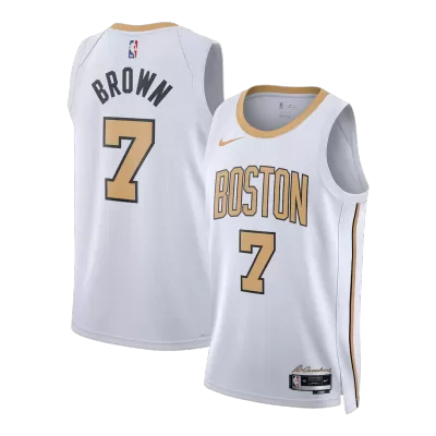 Brown #7 Boston Celtics 2025/26 White Swingman NBA Jersey - City Edition - bestsoccerstore