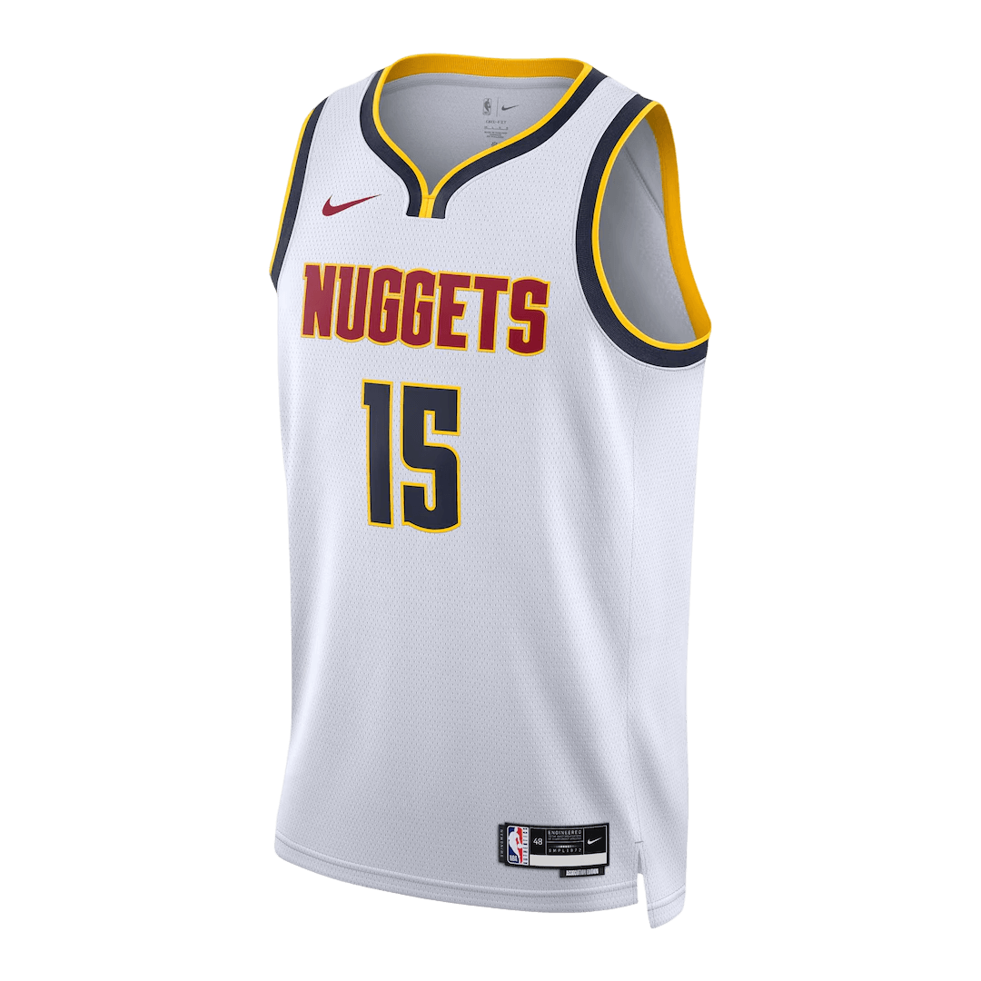 Jokić #15 Denver Nuggets White Swingman NBA Jersey - Association Edition - bestsoccerstore