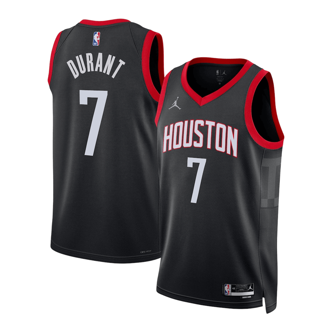 Durant #7 Houston Rockets Black Swingman NBA Jersey - Statement Edition - bestsoccerstore