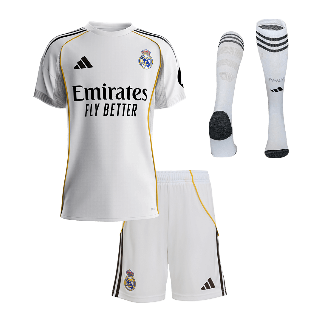 Kids Real Madrid Custom Home Full Soccer Kits
2025/26 - bestsoccerstore