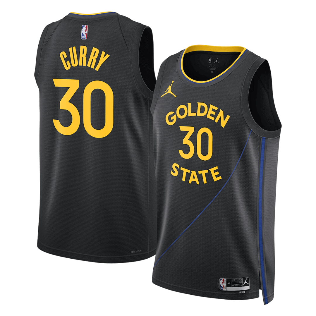 Curry #30 Golden State Warriors Black Swingman NBA Jersey - Statement Edition - bestsoccerstore