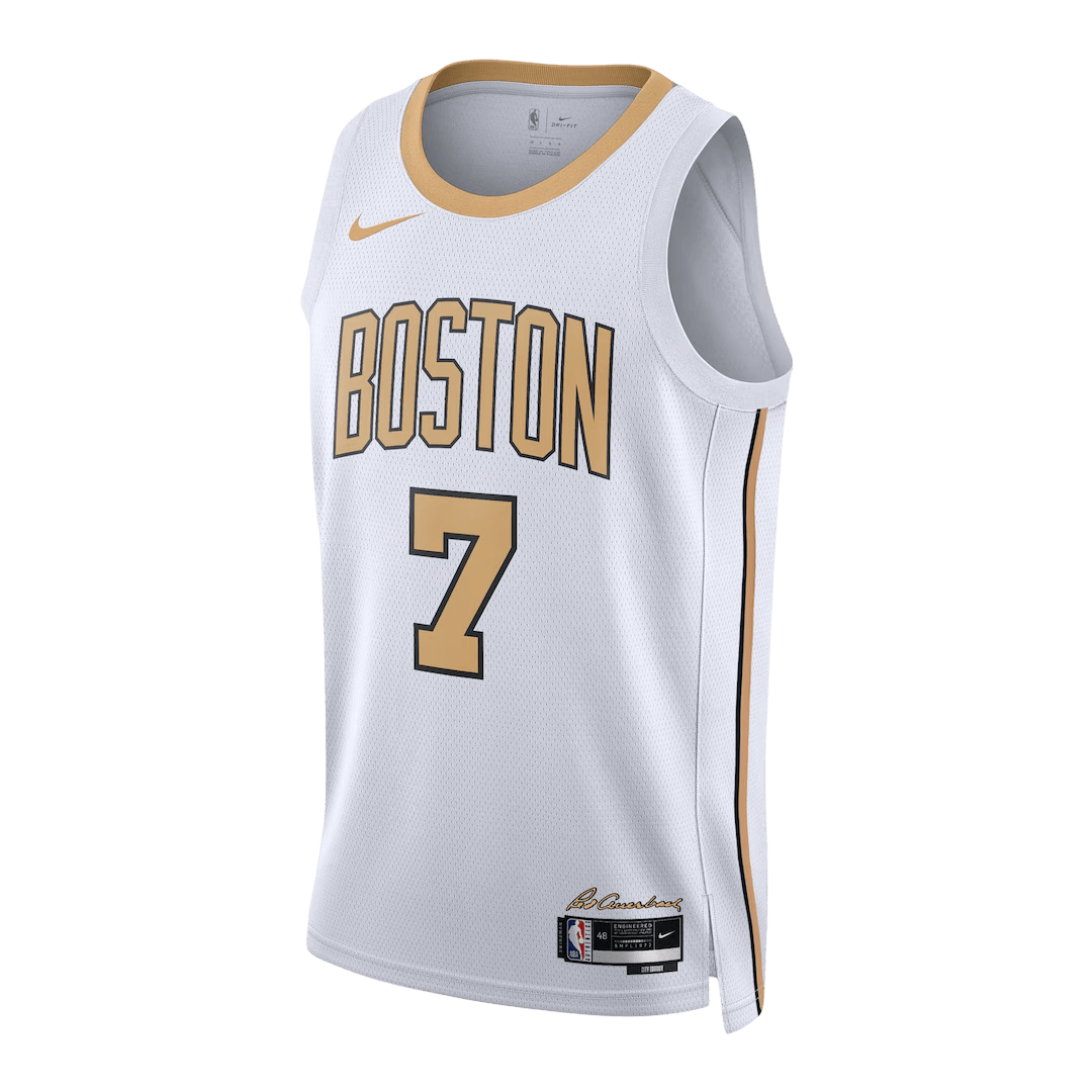 Brown #7 Boston Celtics 2025/26 White Swingman NBA Jersey - City Edition - bestsoccerstore