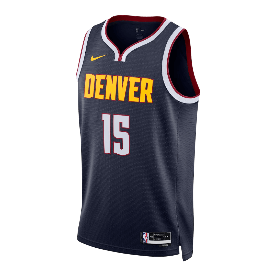 Jokić #15 Denver Nuggets Navy Swingman NBA Jersey - Icon Edition - bestsoccerstore