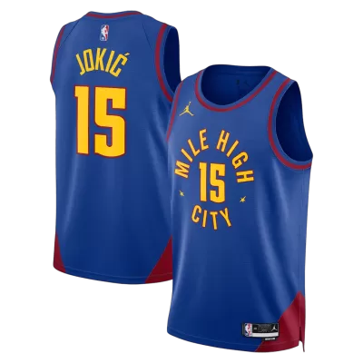 Jokić #15 Denver Nuggets Blue Swingman NBA Jersey - Statement Edition - bestsoccerstore