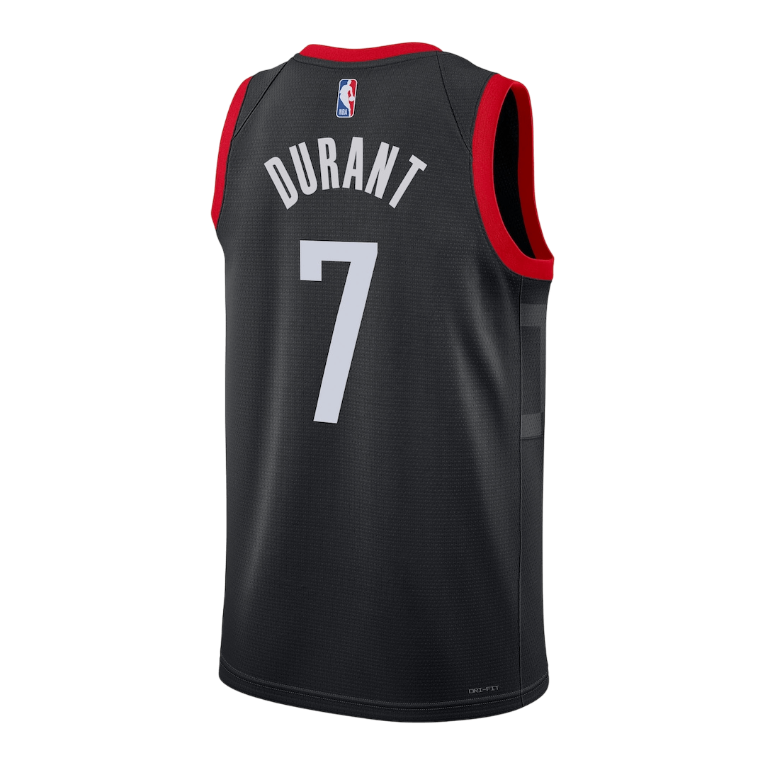 Durant #7 Houston Rockets Black Swingman NBA Jersey - Statement Edition - bestsoccerstore