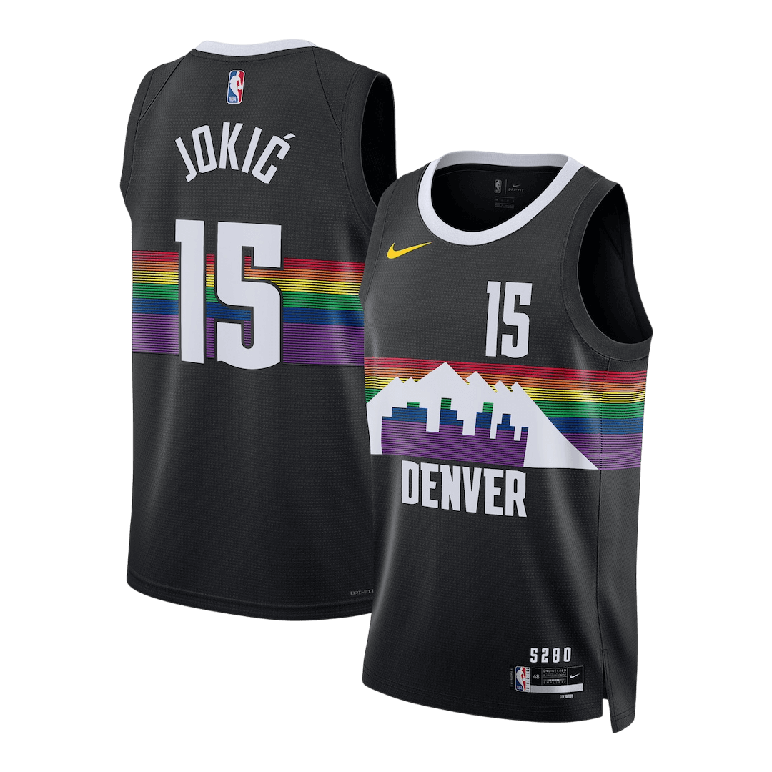 Jokić #15 Denver Nuggets 2025/26 Black Swingman NBA Jersey - City Edition - bestsoccerstore