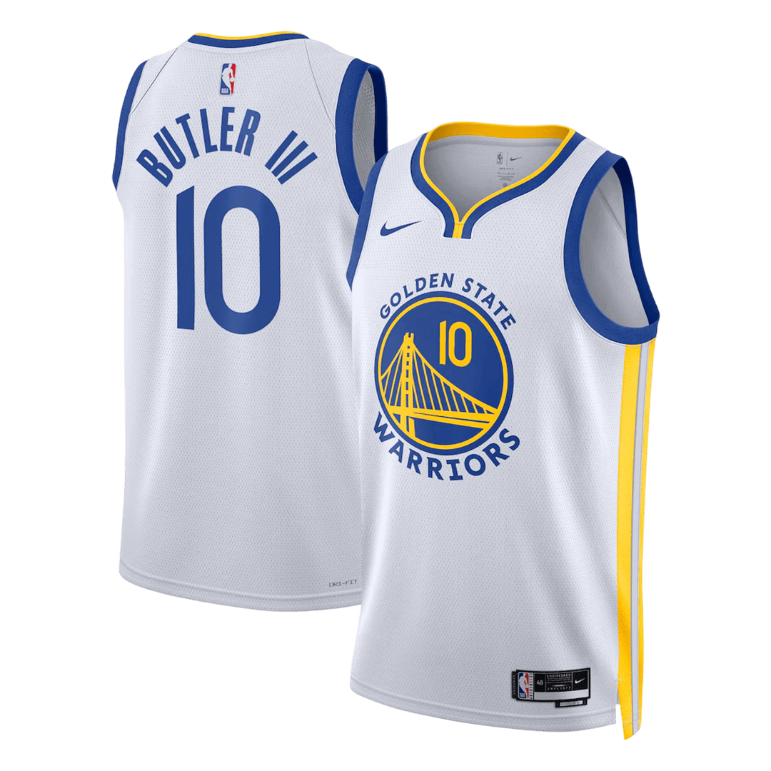 Butler #10 Golden State Warriors White Swingman NBA Jersey - Association Edition - bestsoccerstore