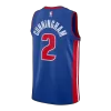 Cunningham #2 Detroit Pistons Blue Swingman NBA Jersey - Icon Edition - bestsoccerstore