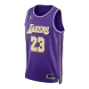 James #23 Los Angeles Lakers Purple Swingman NBA Jersey - Statement Edition - bestsoccerstore