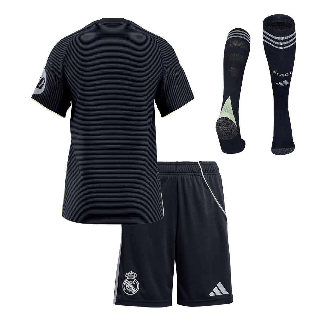 Kids Real Madrid Custom Away Full Soccer Kits 2025/26