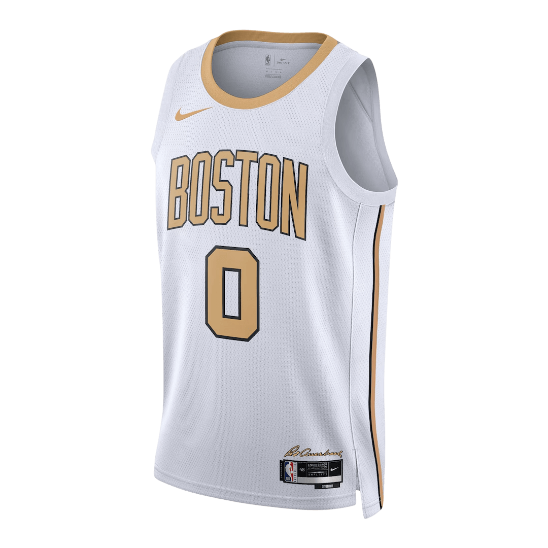 Tatum #0 Boston Celtics 2025/26 White Swingman NBA Jersey - City Edition - bestsoccerstore