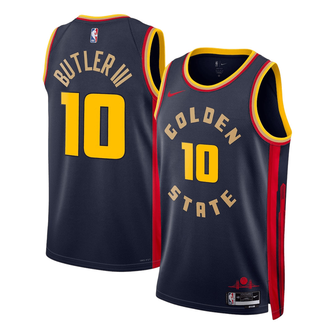 Butler #10 Golden State Warriors Navy Swingman NBA Jersey - City Edition - bestsoccerstore