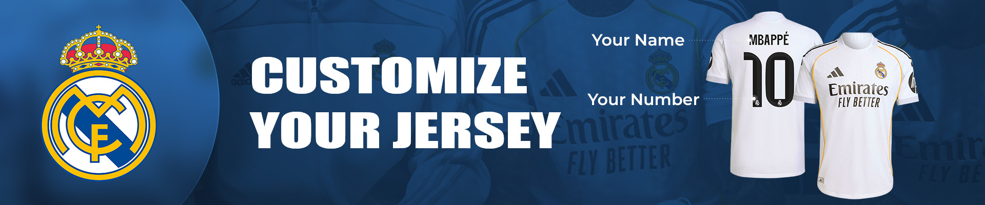 Real Madrid Customize jerseys - bestsoccerstore