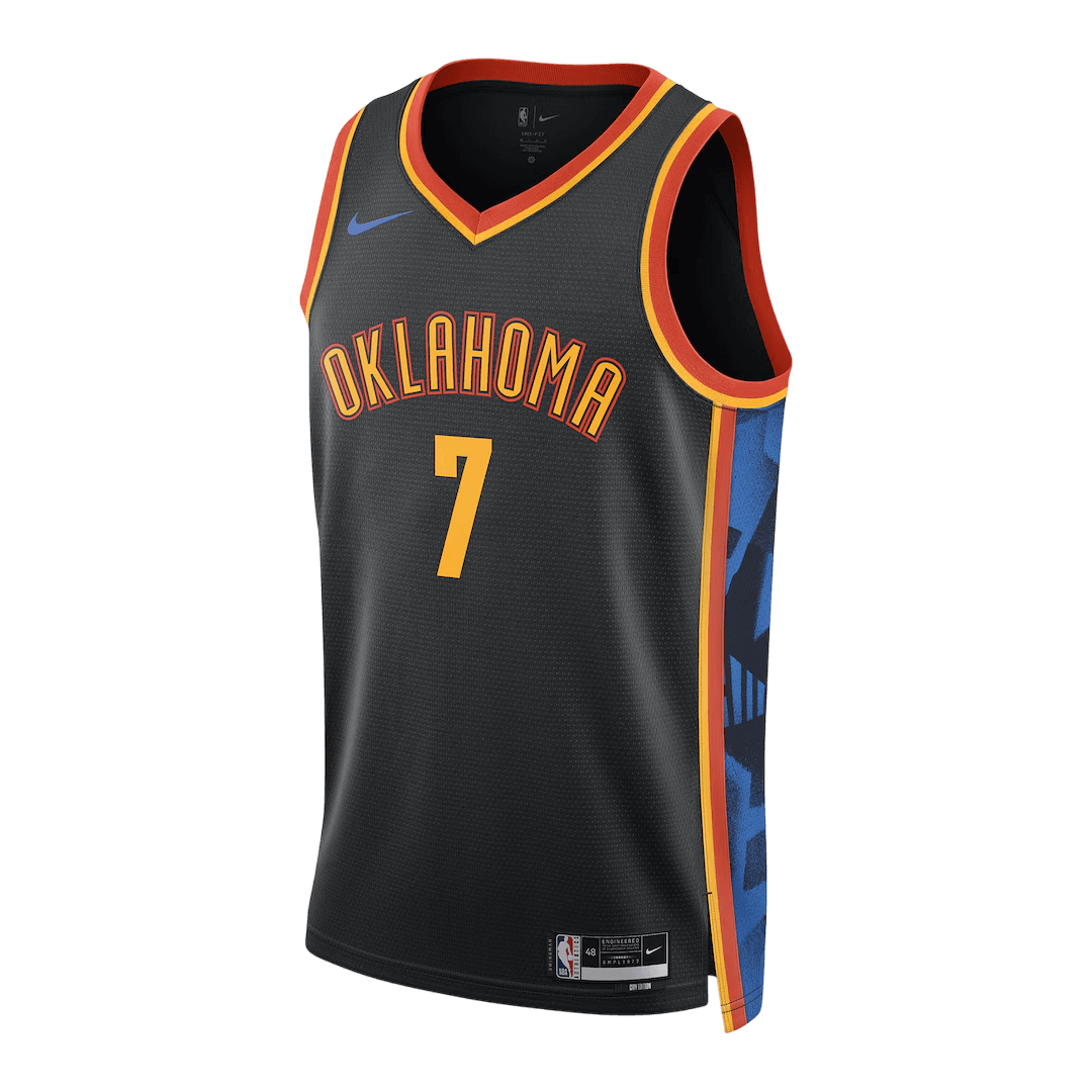 Holmgren #7 Oklahoma City Thunder Black Swingman NBA Jersey - City Edition - bestsoccerstore
