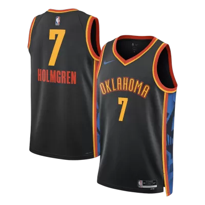 Holmgren #7 Oklahoma City Thunder Black Swingman NBA Jersey - City Edition - bestsoccerstore
