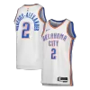 Gilgeous-Alexander #2 Oklahoma City Thunder White Swingman NBA Jersey - Association Edition - bestsoccerstore
